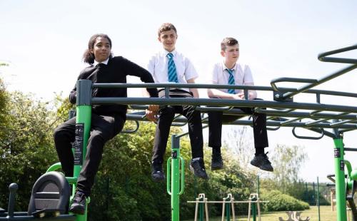Children on climbing frame from cover of Three Thousand Voices report