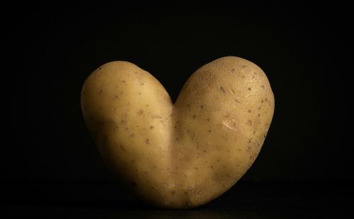 Heart-shaped potato
