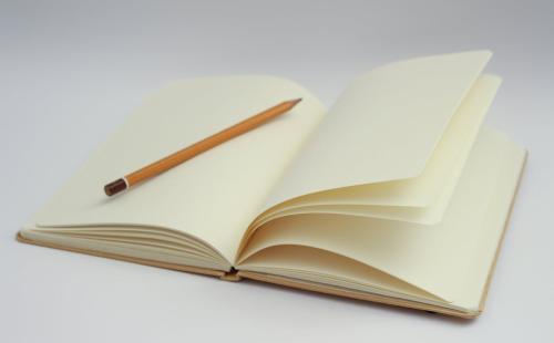 Book with blank pages